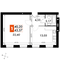 Продажа 1-комнатной квартиры 43,4 м², 3/4 этаж
