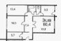 Продажа 3-комнатной квартиры 80 м², 6/14 этаж