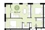 Продажа 2-комнатной квартиры 62,5 м², 4/5 этаж