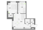 Продажа 2-комнатной квартиры 62,7 м², 33/55 этаж