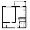 Продажа 1-комнатной квартиры 34,7 м², 9/13 этаж