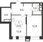 Продажа 1-комнатной квартиры 43,6 м², 5/20 этаж