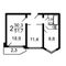 Продажа 2-комнатной квартиры 54,3 м², 14/23 этаж