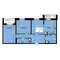 Продажа 2-комнатной квартиры 84 м², 16/23 этаж