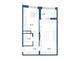 Продажа 1-комнатной квартиры 45,7 м², 3/6 этаж