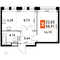 Продажа 2-комнатной квартиры 38,9 м², 7/15 этаж