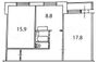 Продажа 2-комнатной квартиры 55,8 м², 5/5 этаж