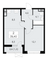 Продажа квартиры со свободной планировкой 39,4 м², 9/16 этаж