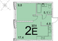 Продажа 1-комнатной квартиры 37,1 м², 24 этаж
