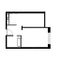 Продажа 1-комнатной квартиры 35 м², 21/25 этаж