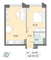 Продажа 1-комнатной квартиры 36,8 м², 33/58 этаж