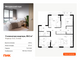 Продажа 3-комнатной квартиры 68,2 м², 2/23 этаж
