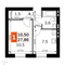 Продажа 1-комнатной квартиры 27,9 м², 2/4 этаж