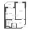 Продажа 1-комнатной квартиры 41,5 м², 24/25 этаж