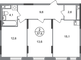 Продажа 2-комнатной квартиры 57,6 м², 11/17 этаж