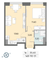 Продажа 1-комнатной квартиры 35,6 м², 31/58 этаж