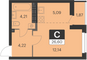 Продажа квартиры-студии 26,6 м², 15 этаж