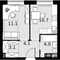 Продажа 1-комнатной квартиры 33 м², 5/28 этаж