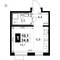 Продажа квартиры-студии 24,8 м², 5/24 этаж