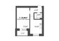 Продажа 1-комнатной квартиры 33,8 м², 1/3 этаж