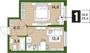 Продажа 1-комнатной квартиры 35,6 м², 2/16 этаж