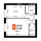 Продажа 1-комнатной квартиры 41,9 м², 2/4 этаж