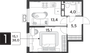Продажа 1-комнатной квартиры 38 м², 15/18 этаж