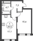 Продажа 1-комнатной квартиры 44,4 м², 6/17 этаж