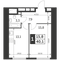 Продажа 1-комнатной квартиры 40,1 м², 26/47 этаж