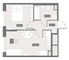 Продажа 1-комнатной квартиры 33,2 м², 2/10 этаж