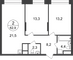 Продажа 2-комнатной квартиры 62,9 м², 19/22 этаж