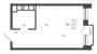 Продажа квартиры-студии 21,7 м², 6/8 этаж