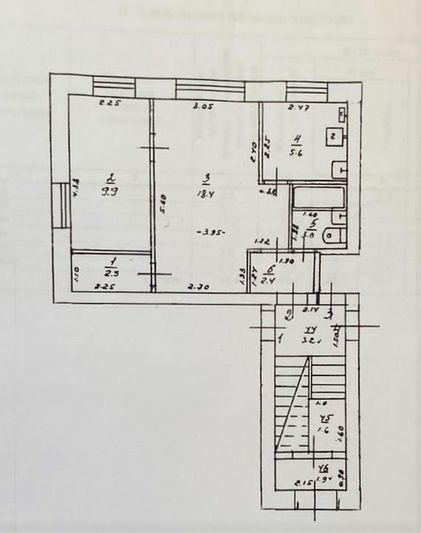 Продажа 2-комнатной квартиры 41,8 м², 1/2 этаж