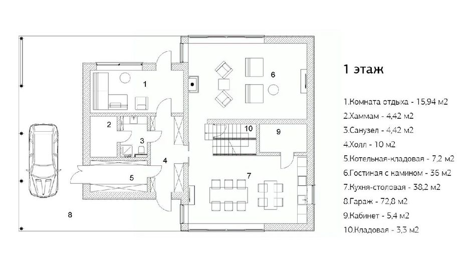 Продажа дома, 485 м², с участком 10 соток