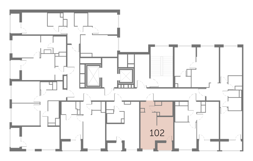 Продажа квартиры-студии 25,4 м², 7/10 этаж