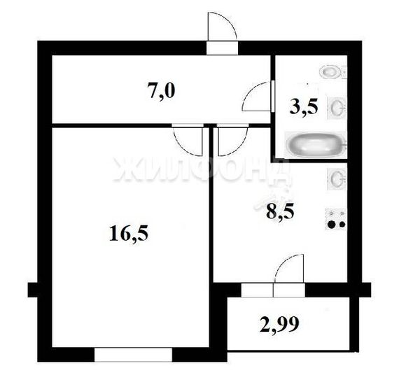 Продажа 1-комнатной квартиры 37 м², 9/9 этаж