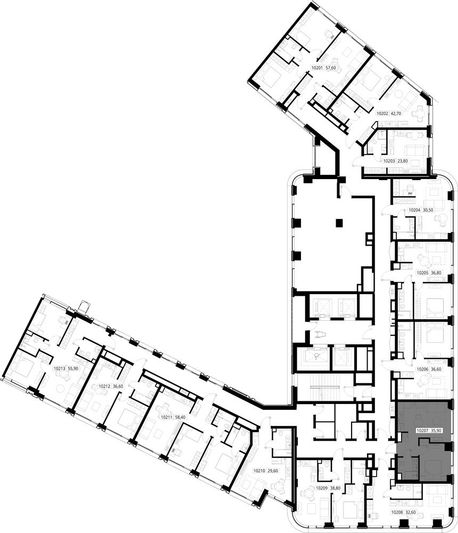 Продажа 1-комнатной квартиры 35,9 м², 2/30 этаж