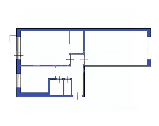 Продажа 2-комнатной квартиры 42,2 м², 5/5 этаж