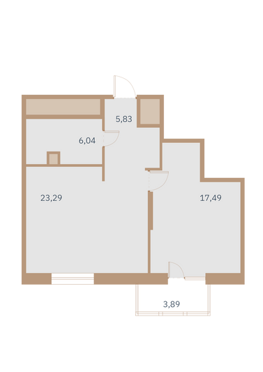 Продажа 1-комнатной квартиры 53,3 м², 3/12 этаж