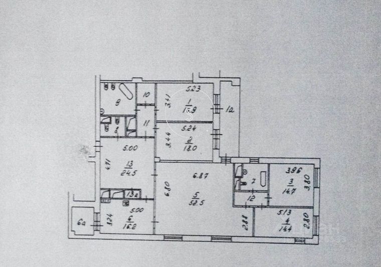 Продажа квартиры со свободной планировкой 198 м², 13/23 этаж