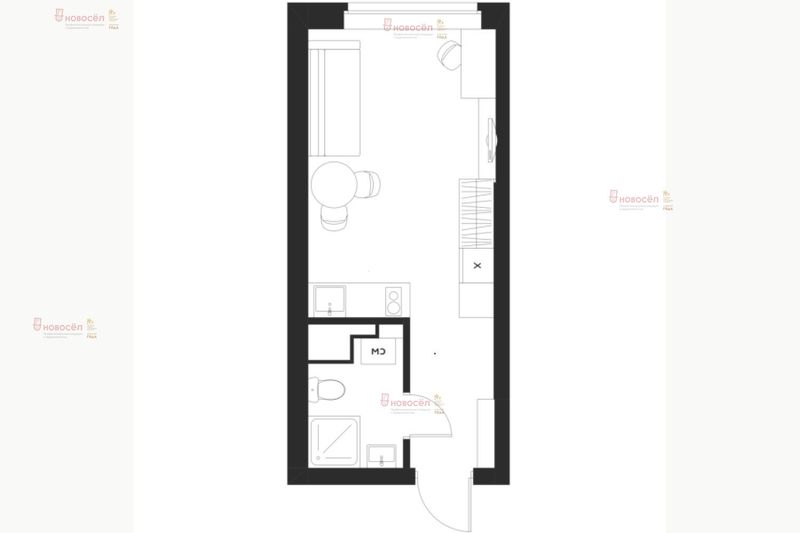 Продажа квартиры-студии 17 м², 2/4 этаж