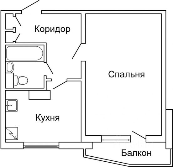 Продажа 1-комнатной квартиры 40,8 м², 12/17 этаж