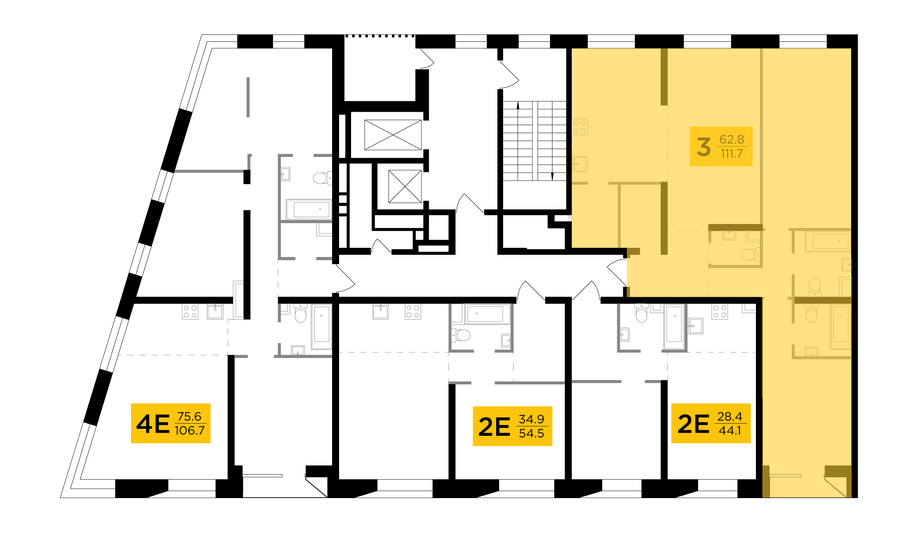 Продажа 3-комнатной квартиры 112,3 м², 7/12 этаж