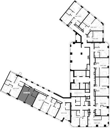 Продажа 1-комнатной квартиры 36,6 м², 2/30 этаж
