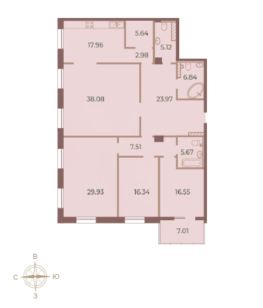 Продажа 4-комнатной квартиры 179,7 м², 5/9 этаж