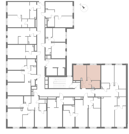 Продажа 1-комнатной квартиры 33,8 м², 3/17 этаж