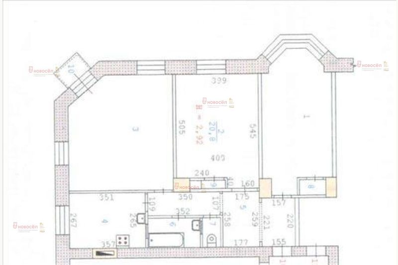 Аренда 3-комнатной квартиры 95 м², 2/2 этаж