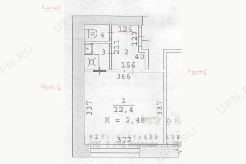 Продажа 1-комнатной квартиры 17 м², 4/5 этаж