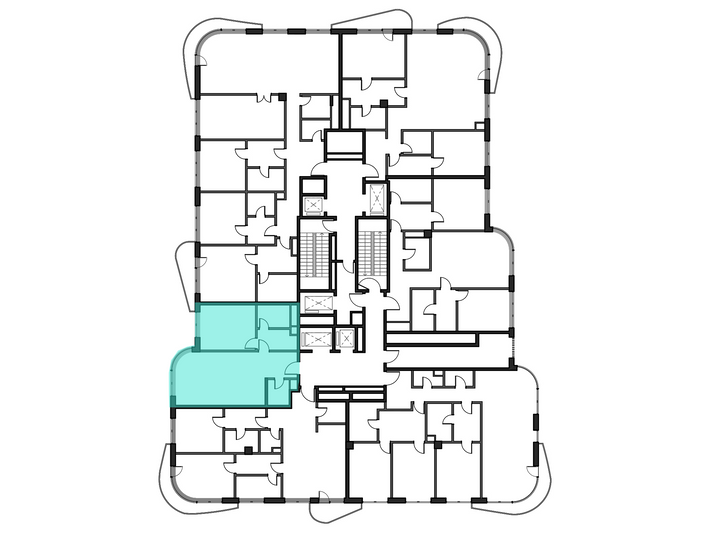 Продажа 1-комнатной квартиры 67,2 м², 5/14 этаж