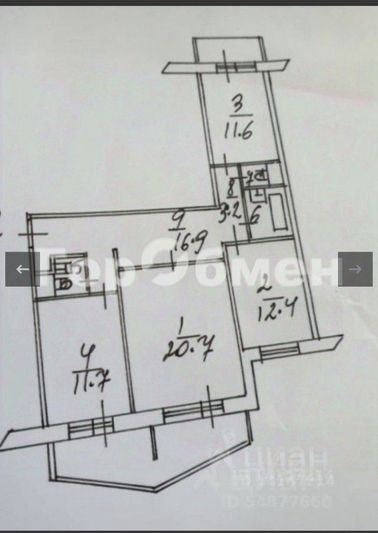 Продажа 3-комнатной квартиры 83 м², 14/17 этаж